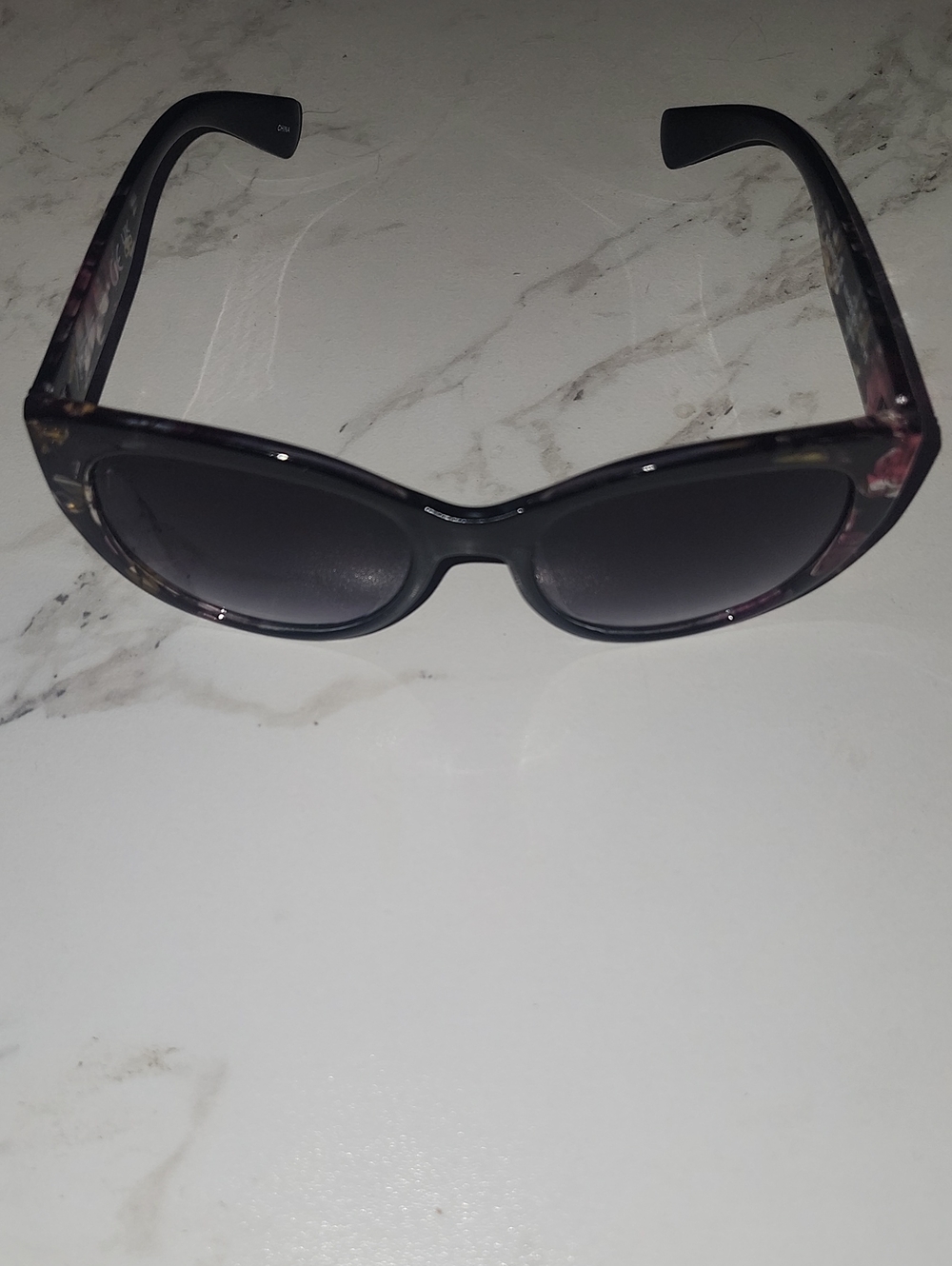 Nanette Lepore Cat-Eye Translucent Floral Sunglasses